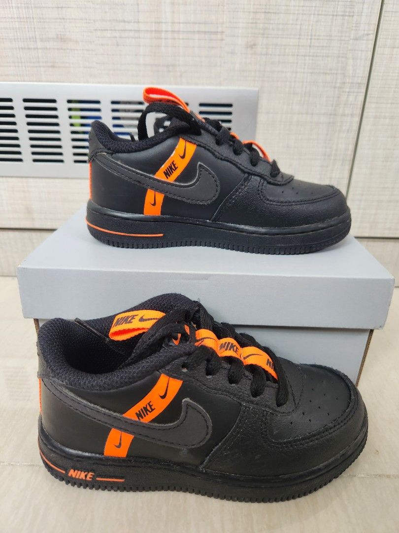 Nike Air Force 1 Black Orange
