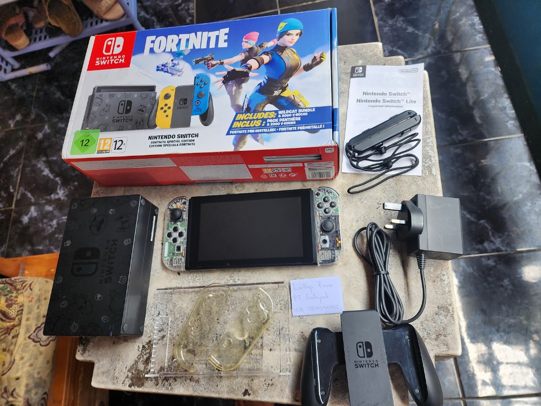 Nintendo Switch v2 Fortnite Limited Edition Fullset 01 on Carousell