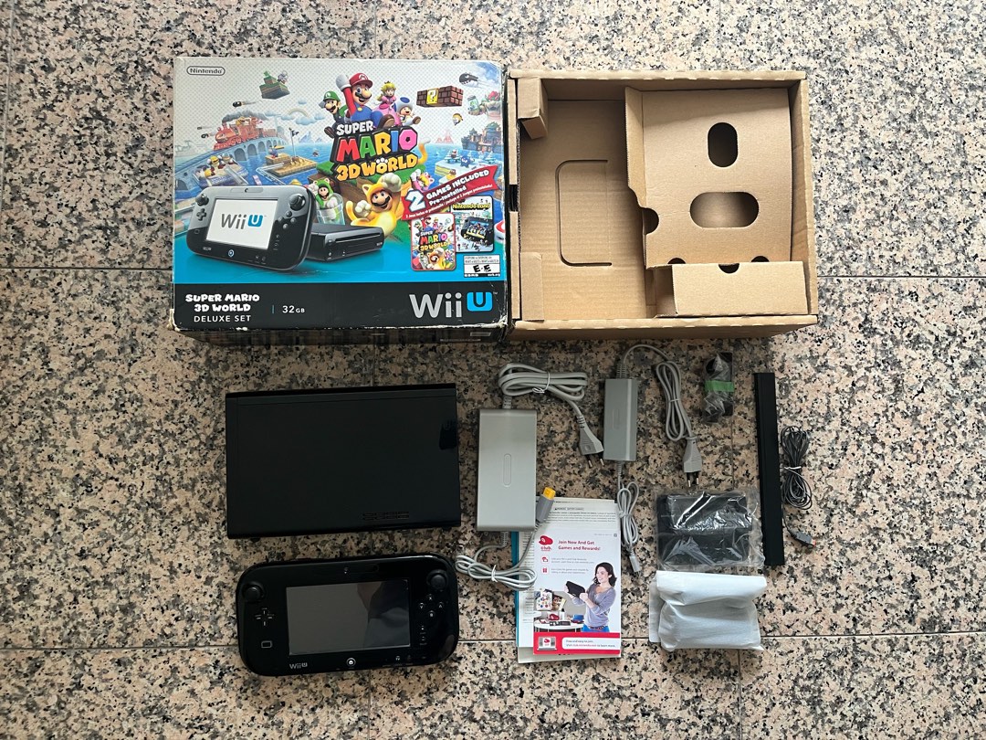 Nintendo Wii U Console Super Mario 3D World Deluxe Set 32GB Game System In  Box 45496881627