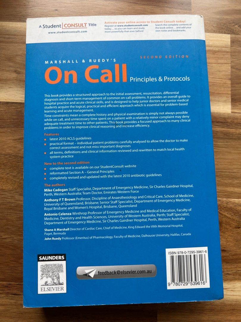 On call principles and protocols, Hobbies & Toys, Books & Magazines, Textbooks on Carousell