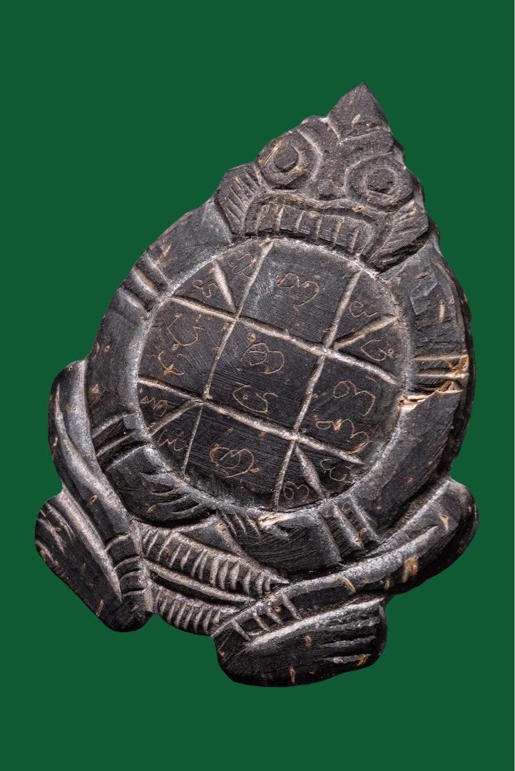Yant Rahu Big Pim Yai One Eye coconut Shell Rahu Rahoo hand written Yant ...