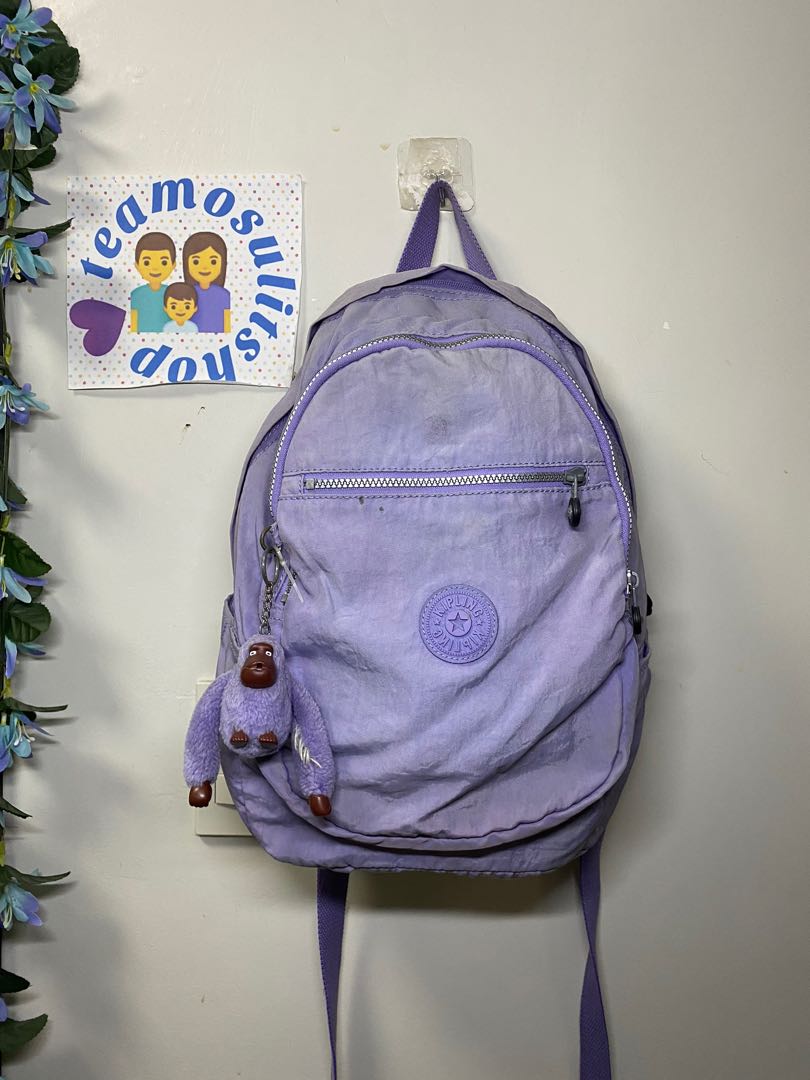 ORIGINAL KIPLING PURPLE BACKPACK Women s Fashion Bags Wallets Backpacks on Carousell