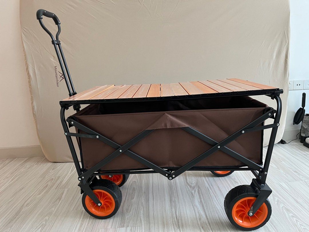 Outdoor trolley camping trolley/wagon with table top, Sports Equipment