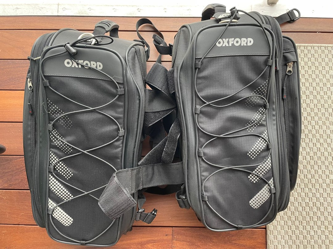 Oxford OL315 Black P50R Panniers, Motorcycles, Motorcycle Accessories