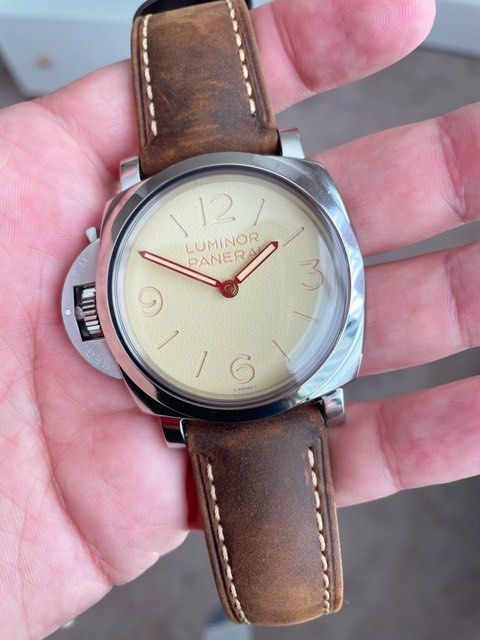 DEAL RARE Textured Cream Beige Green Dial 8 Years Warranty