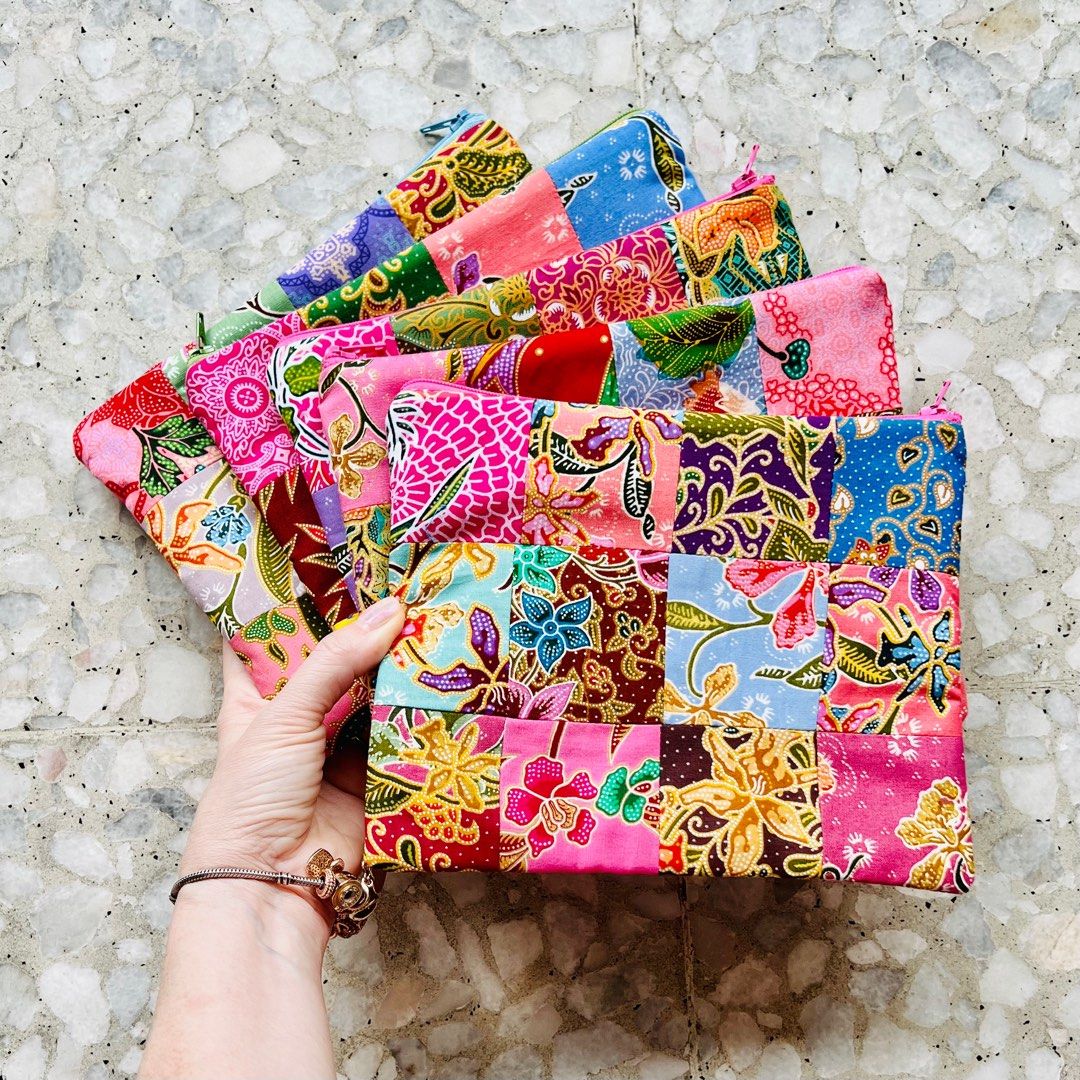 Patchwork - The Everyday Batik Pouch Handmade in Singapore, Women's ...