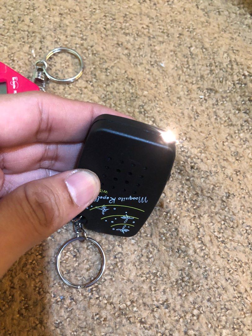 Pocket mosquito repeller and bell alarm key tags, Sports Equipment ...