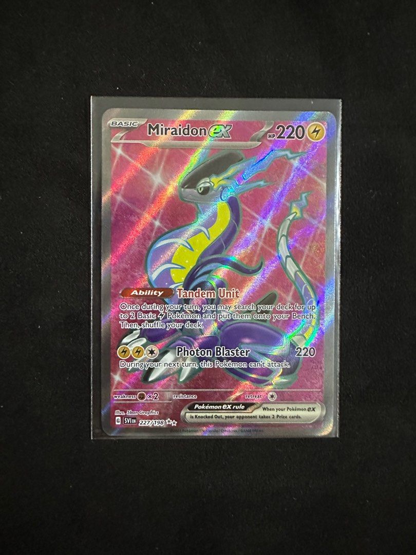 Pokemon Miraidon Ex Full Art, Hobbies & Toys, Toys & Games on Carousell