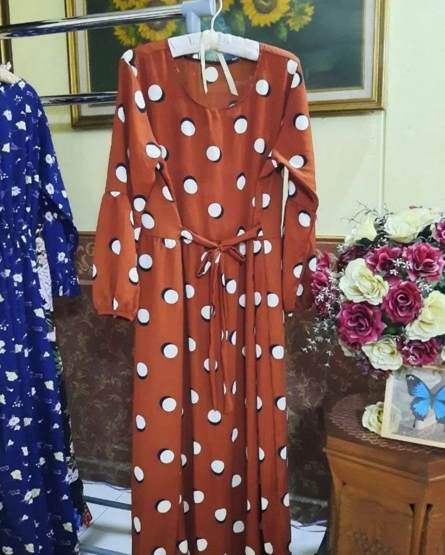 Polka Dot Dress Muslimah Friendly Women s Fashion Dresses