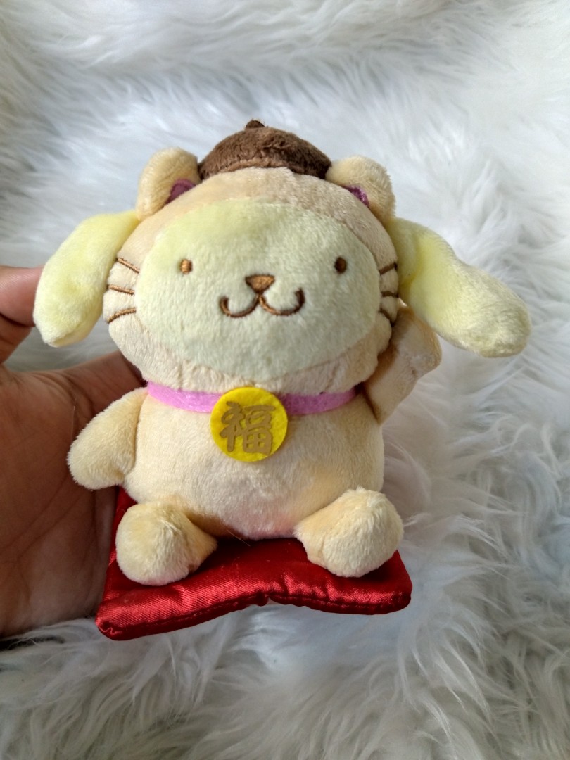Pompompurin lucky cat small plush on Carousell