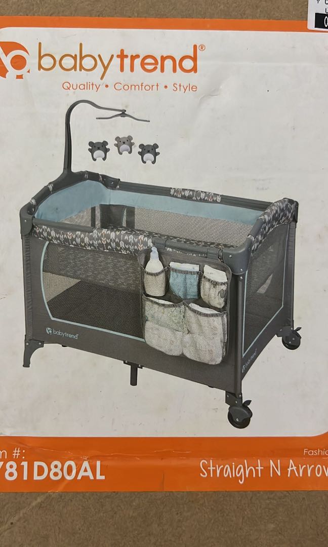 Babytrend Nursery Center Straight N Arrow/Portable Cot/Portable Playpen