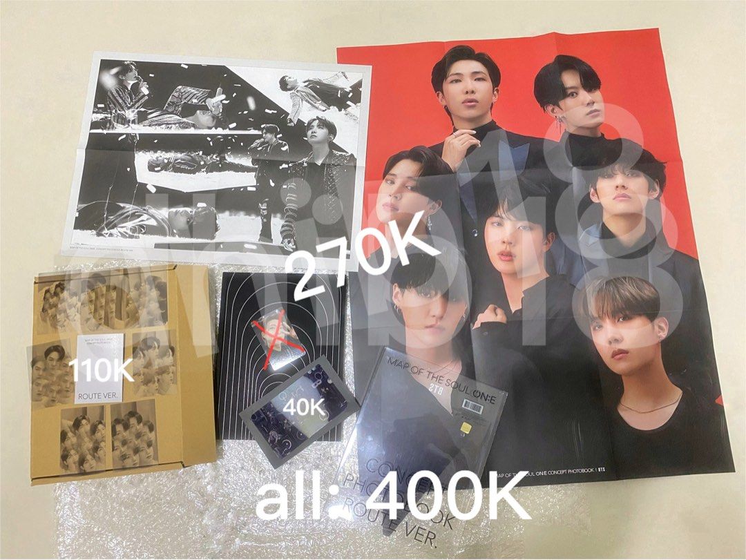 BTS MAP OF THE SOUL ONE CONCEPT PHOTOBOOK ROUTE MURAH, K-Wave di Carousell