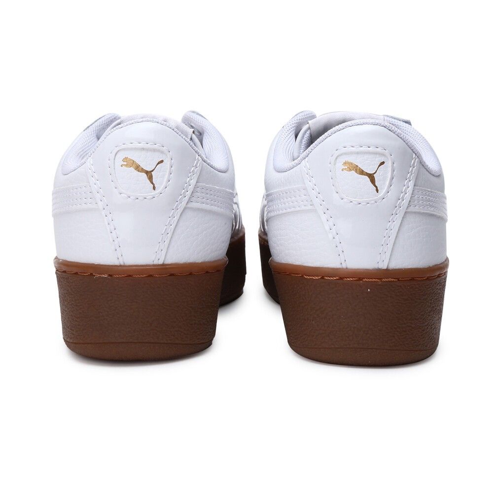 puma vikky platform leather white