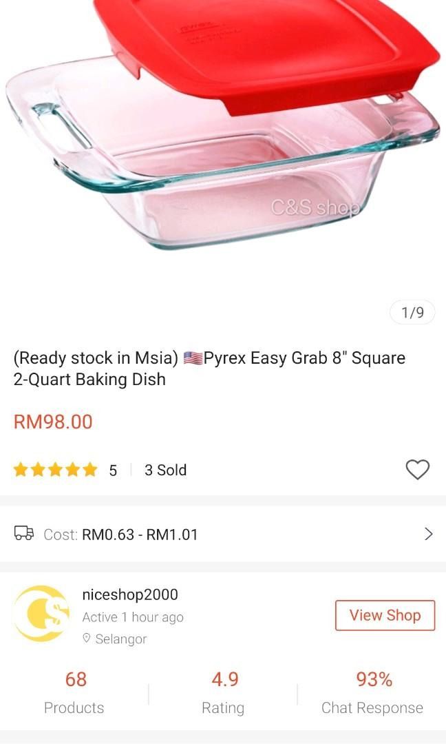Two quart clearance baking dish