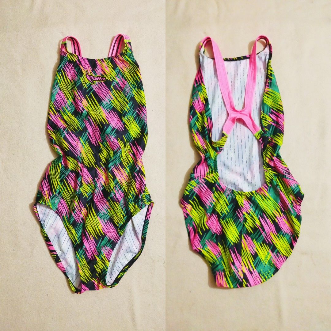 RALLY COLORFUL ONE PIECE TRAINING SWIMSUIT, Women's Fashion, Swimwear