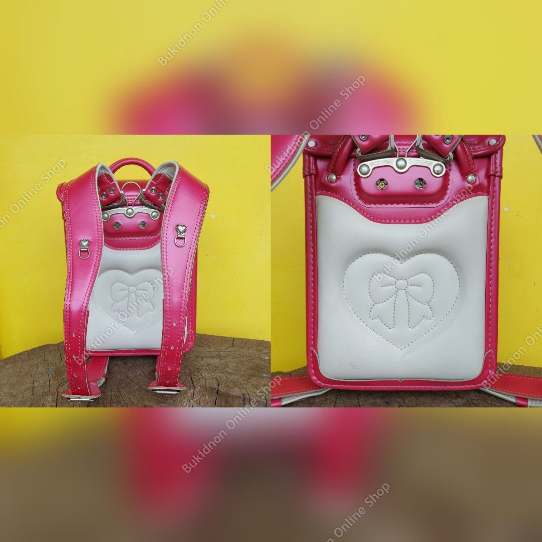 Randoseru School Bag Japanese Backpack Metalic Pink V006, Hobbies