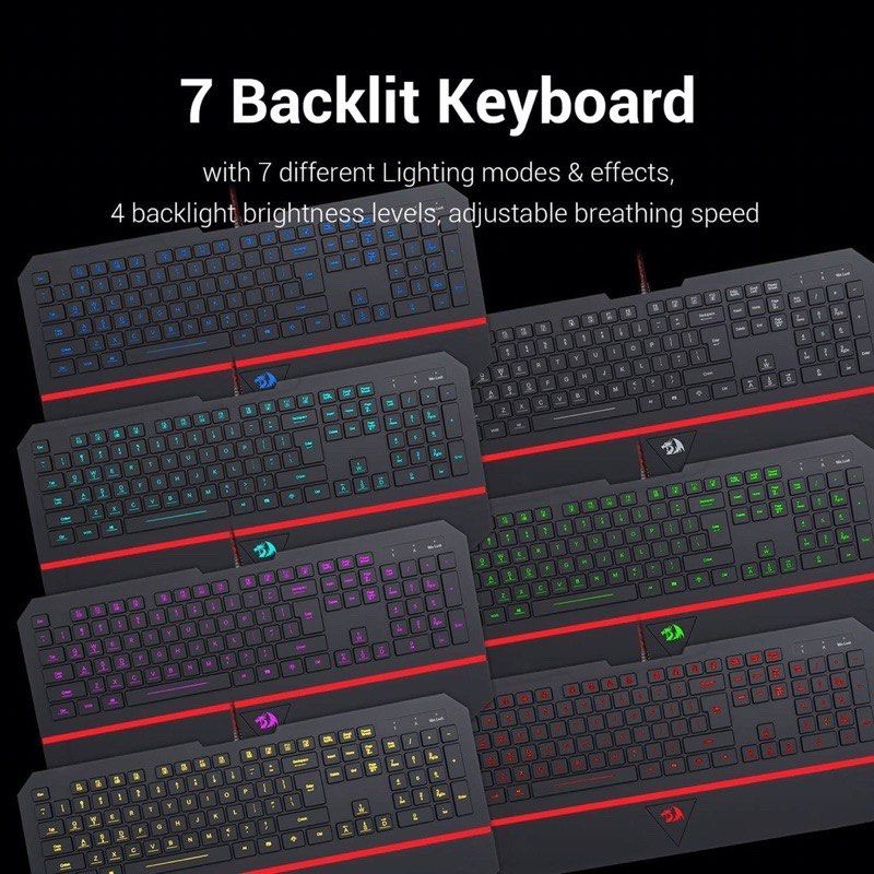 Redragon KARURA 2 K502 RGB Slim Gaming Keyboard LED Backlit Illuminated ...