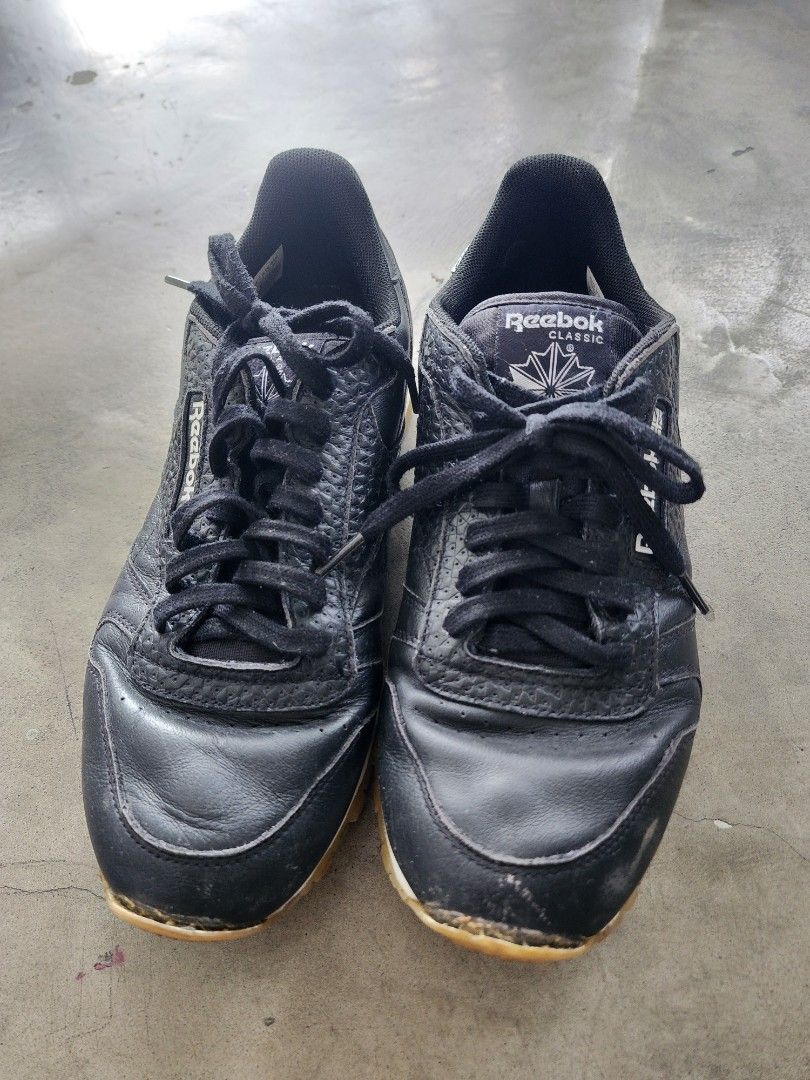 Reebok Classic Sneakers - Black (Category: Sneakers) located in Makati City. Submitted by ejsgmd (Listing ID 1225108701, Image 2). Description: RFS: Decluttering for extra income Last Price as posted. Payment thru GCash or Security Bank. Delivery/pick up care of buyer..