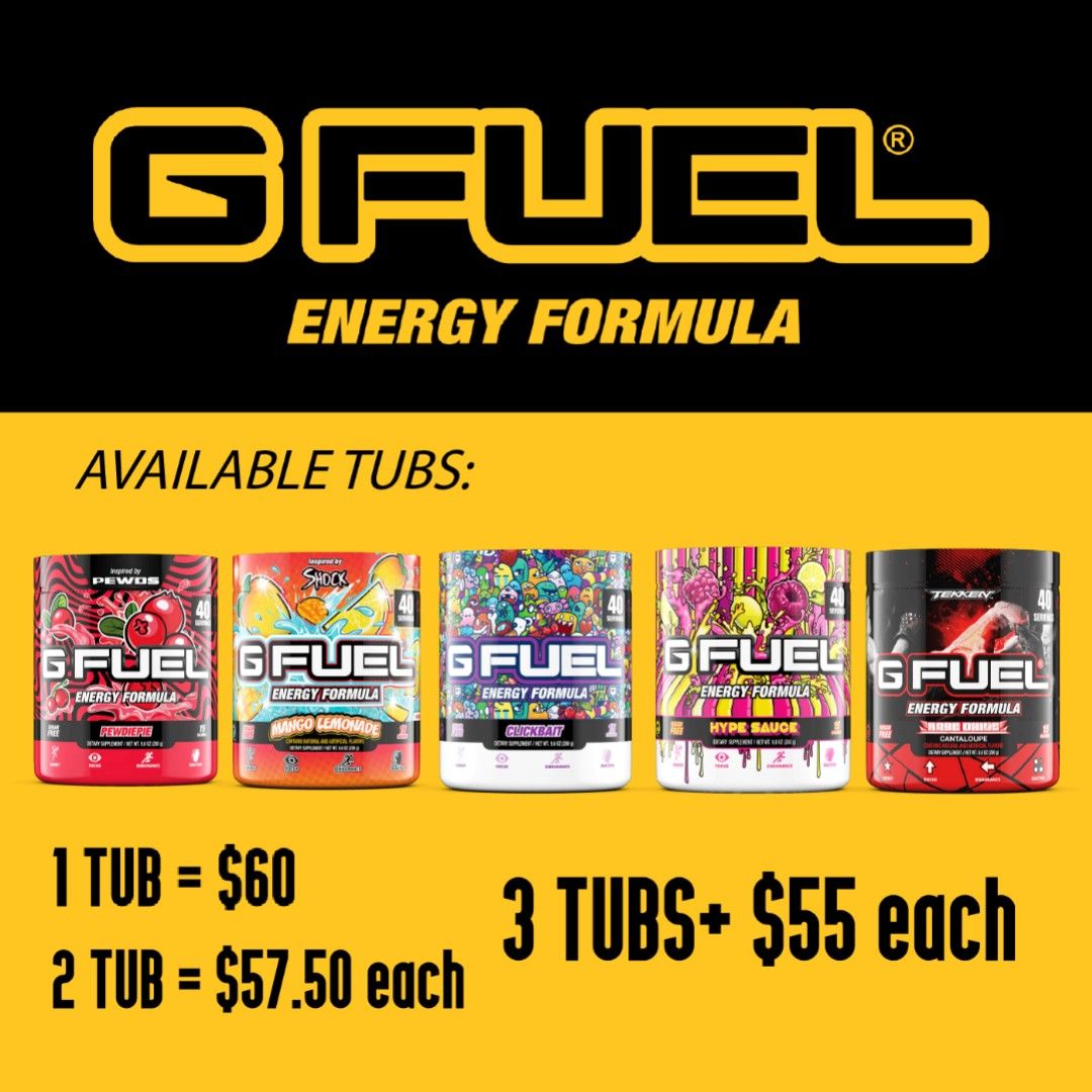 [RESTOCKING] Gfuel/G Fuel energy drink, Health & Nutrition, Health