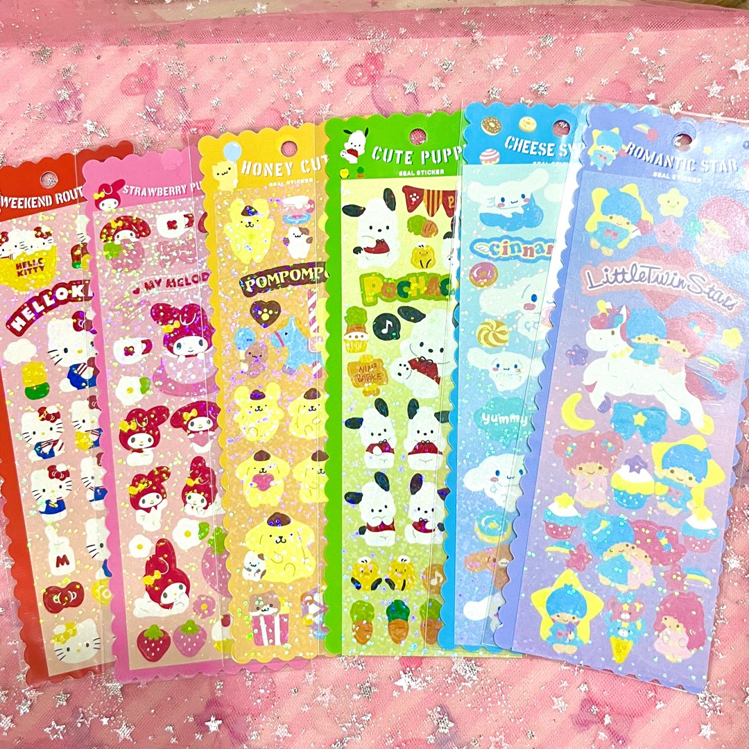sanrio sticker sheets Hobbies Toys Stationery Craft Stationery