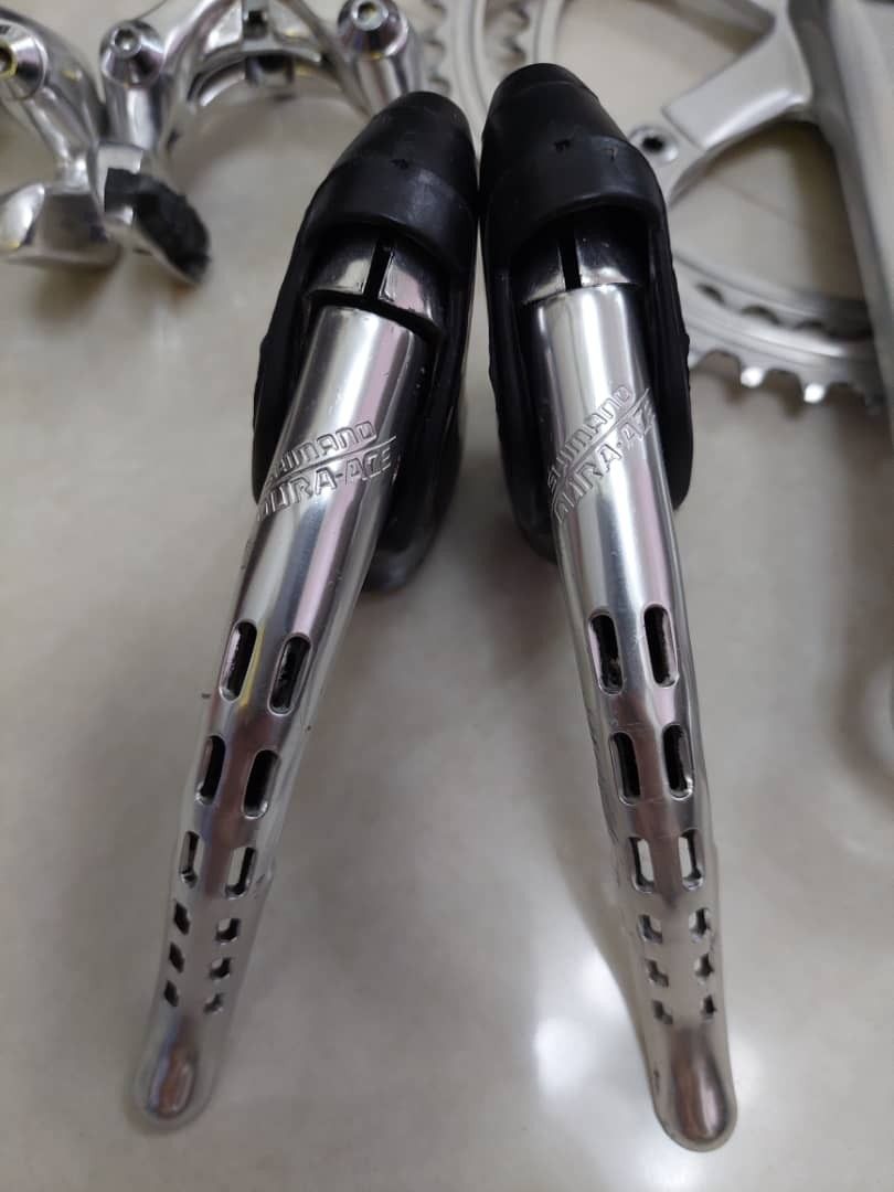SHIMANO DURA ACE 1st Generation Brake Levers and Calipers - BLACK - Vintage EUR 38,25 - FR
