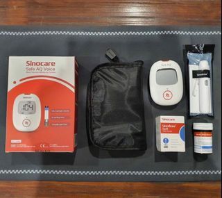 Sinocare Glucometer with 25strips, 25lancets and 1 lancing device