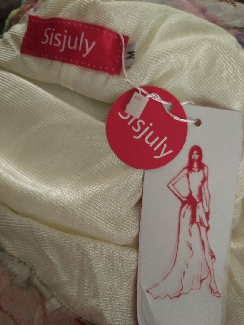 SisJuly maxi chiffon one shoulder dress Women s Fashion
