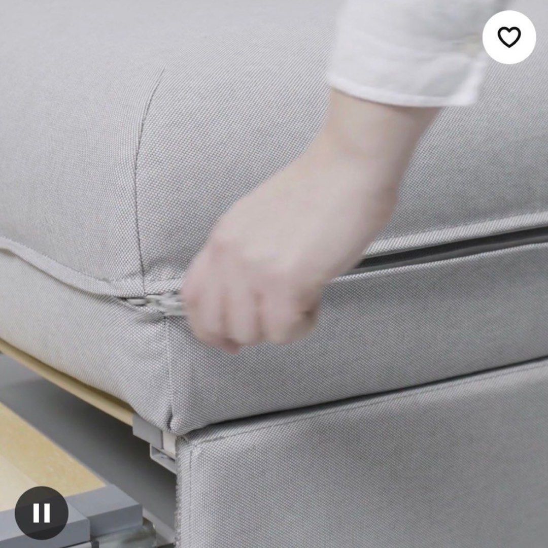 Sofa Bed Ottoman Convertible Leather Ikea Vallentuna Footstool Pull Out Bed, Furniture & Home