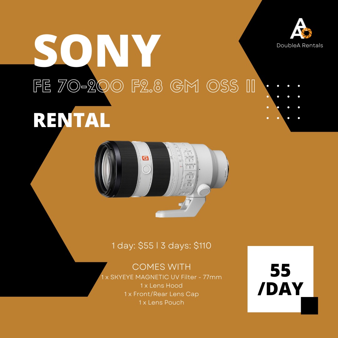 Rent a Sony FE 70-200mm f/2.8 GM OSS II 