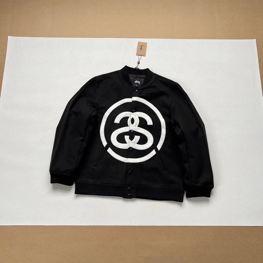 SS-LINK VARSITY JACKET BLACK, Men's Fashion, Coats, Jackets and