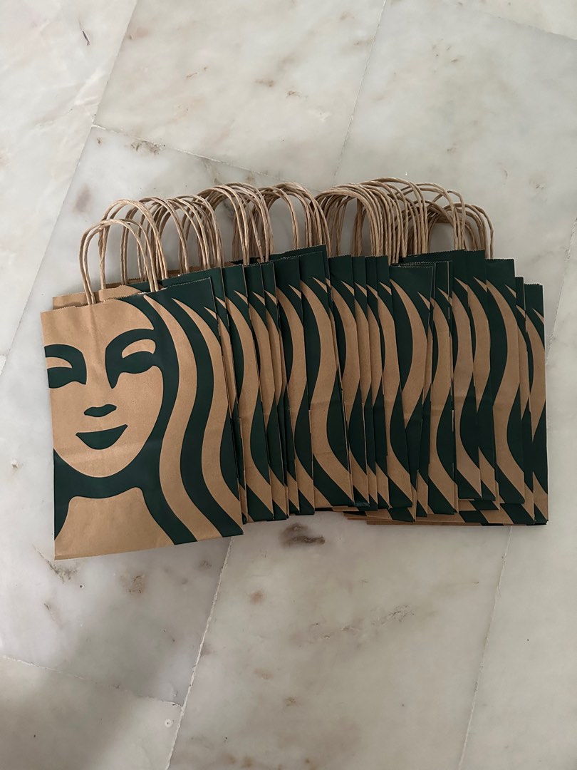 Starbucks Paper Bag Small 30pcs, Hobbies Toys, Stationery