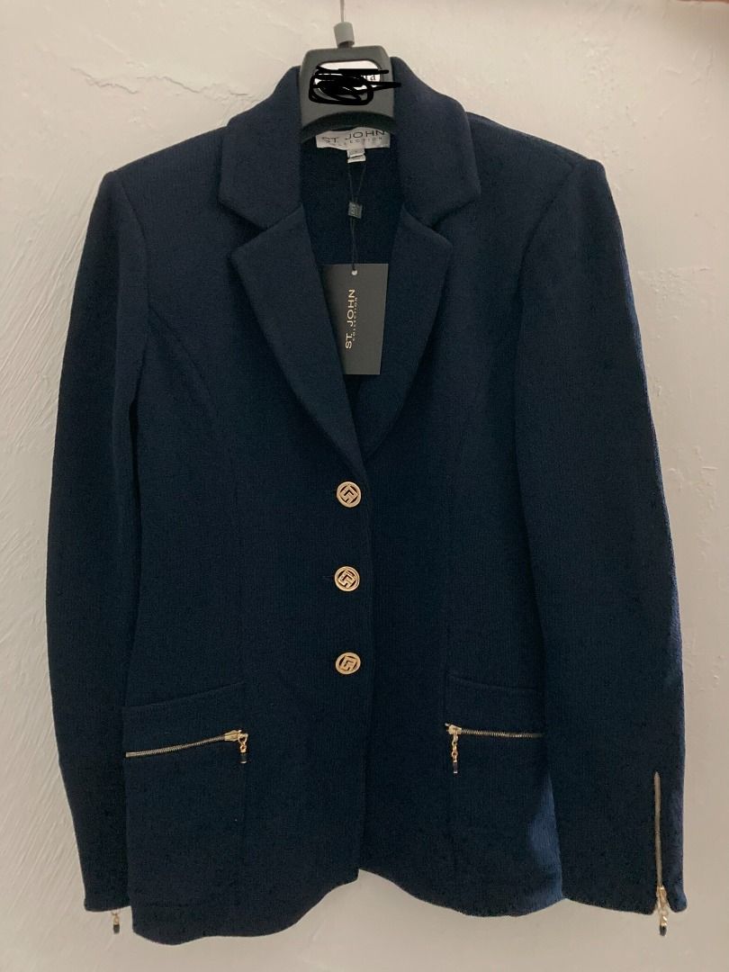 St john navy jacket online