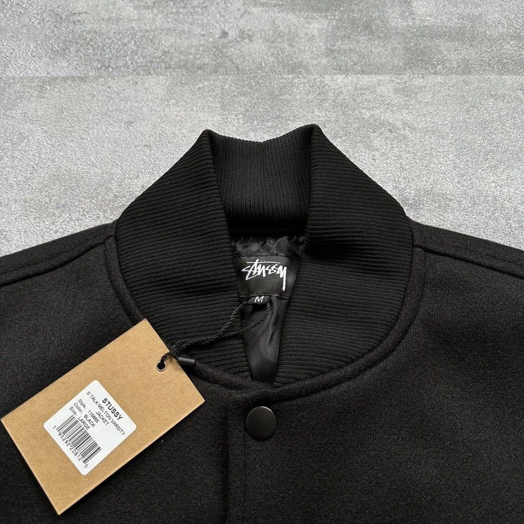 22AW Stussy S Talk Melton Varsity Jacket ステューシー/22AW/S TALK