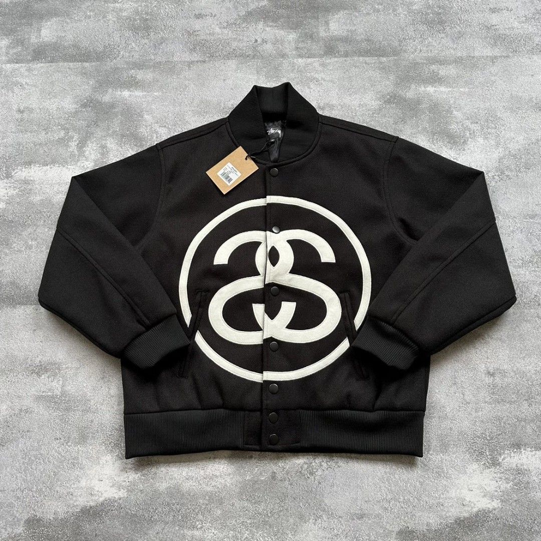 ト送料込 stussy SS-LINK VARSITY JACKET スタジャン - 通販