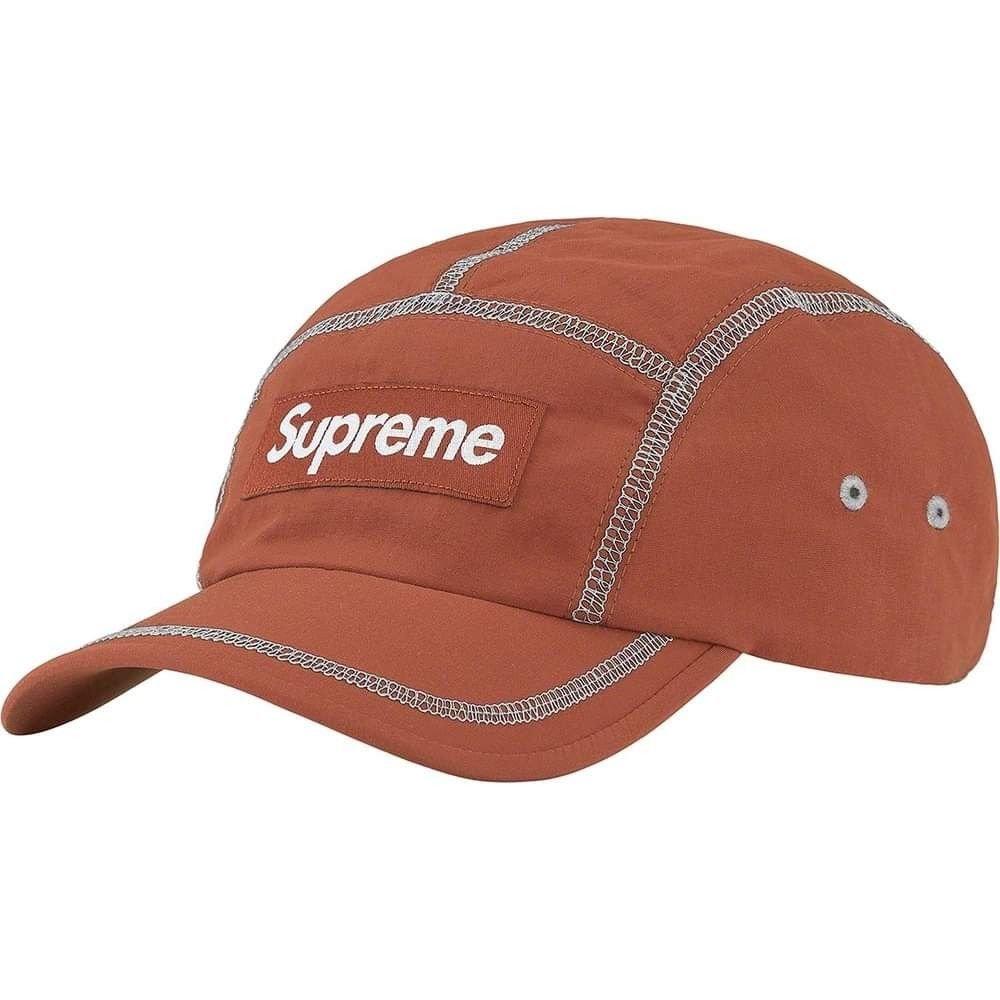SUPREME REFLECTIVE STITCH CAMP CAP 棕色, 他的時尚, 手錶及配件