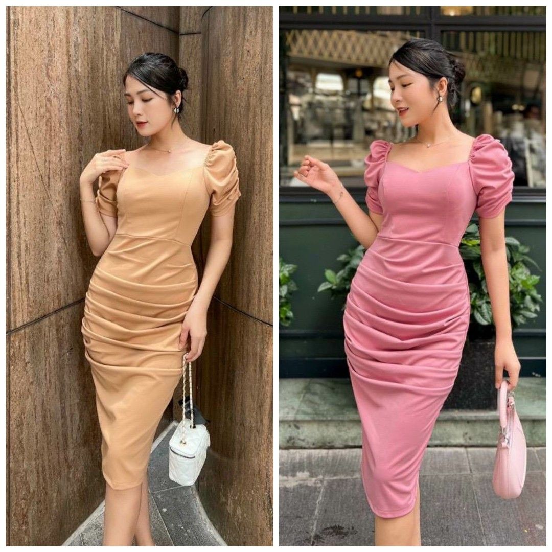 Sweetheart Neckline Pleated Pencil Dress Graduation Dress Formal