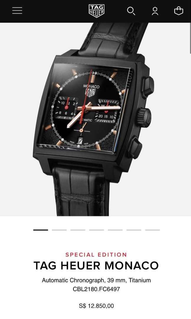 Black Friday Sale Tag Heuer Monaco dark lord watch special edition