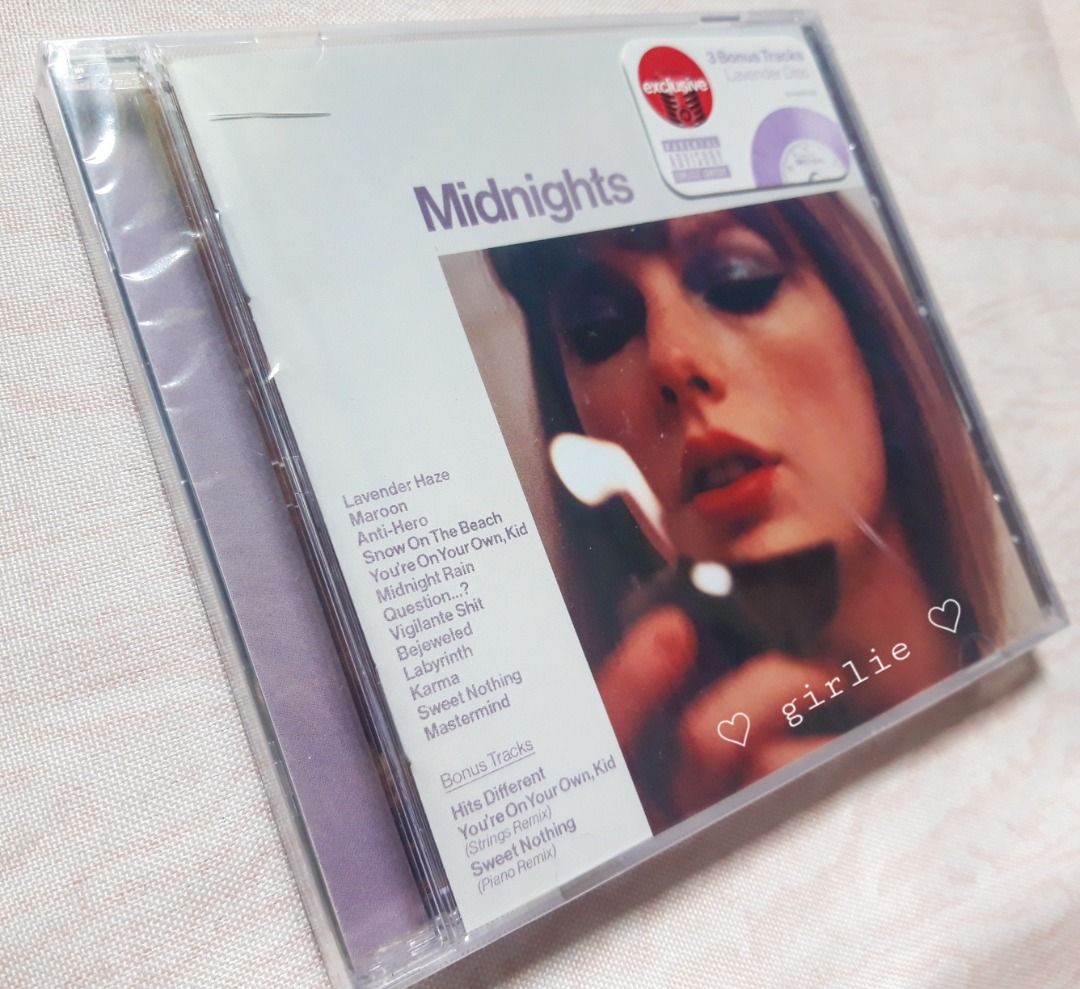 TAYLOR SWIFT Midnights (Bonus Track) CD Album "Lavender Edition