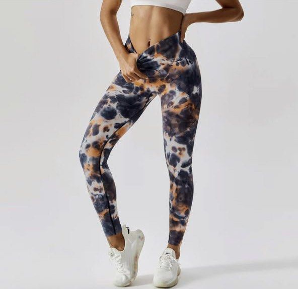 Fashion Women's High Waisted Elastic Leopard Print Fitness Running