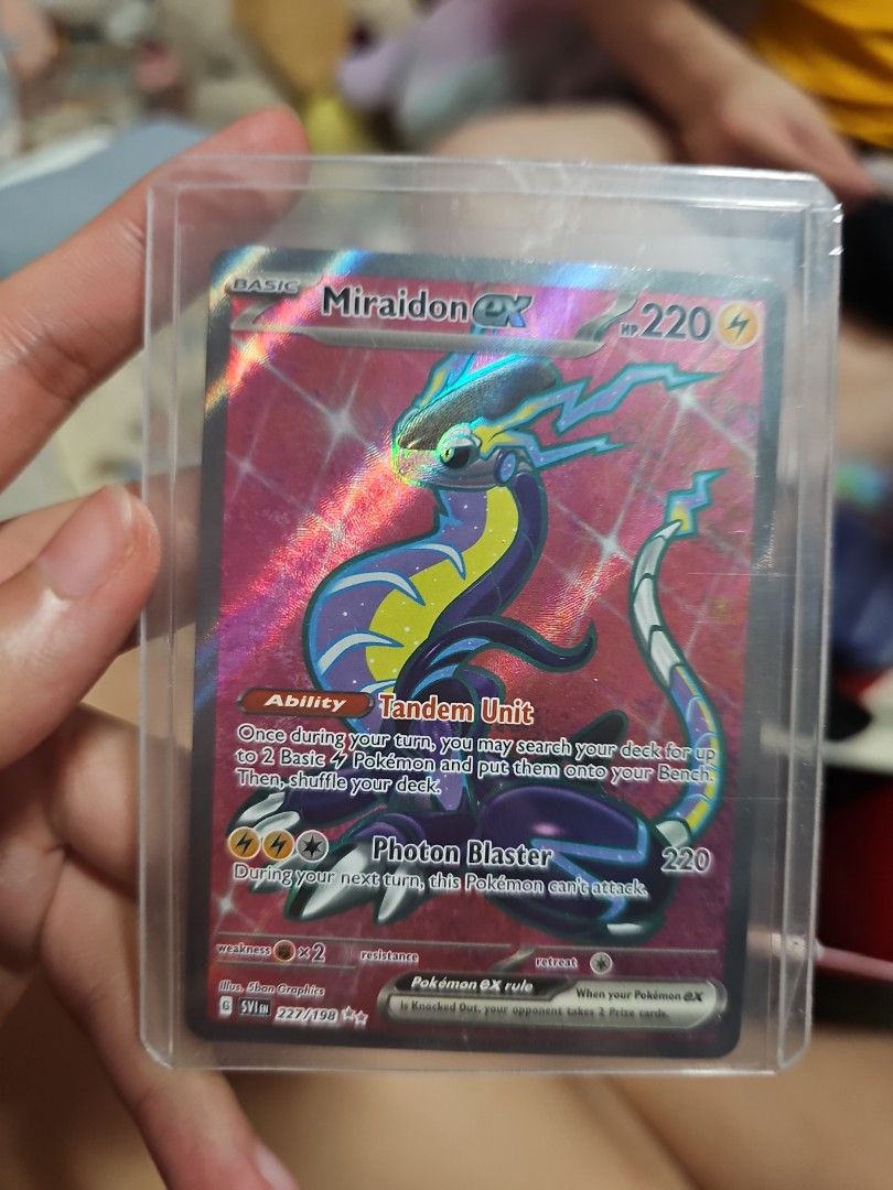 Carta Pokémon Original Miraidon EX 227/198