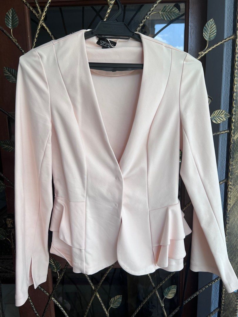 Topshop Peplum Jacket Women s Fashion Coats Jackets and