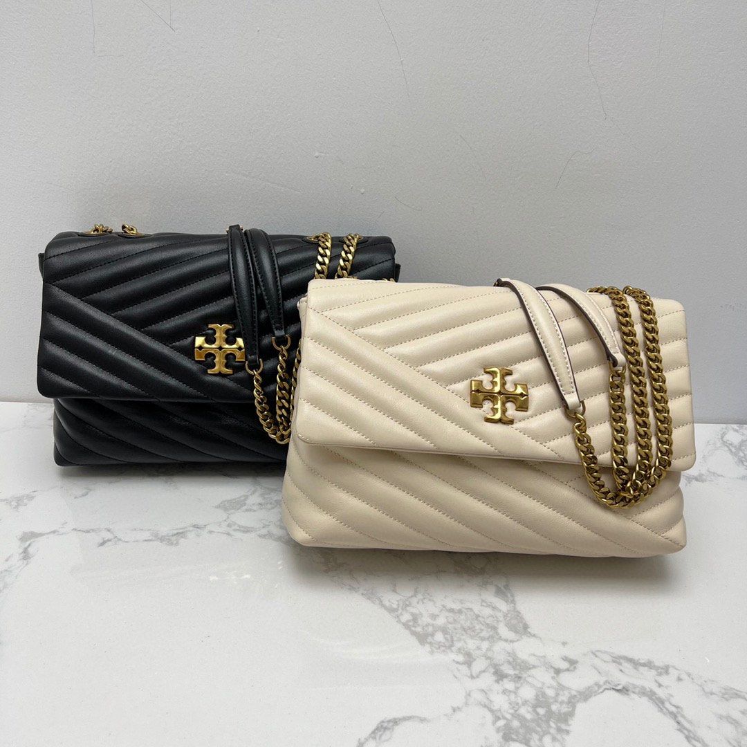 Tory Burch Chevron Kita Medium, Luxury, Bags & Wallets on Carousell