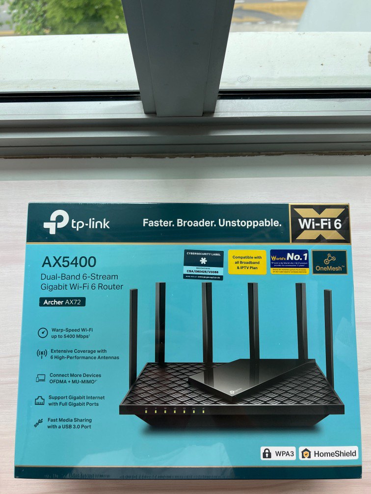 TP Link Archer AX72 AX5400 wifi 6 Router (Brand New), Computers & Tech ...