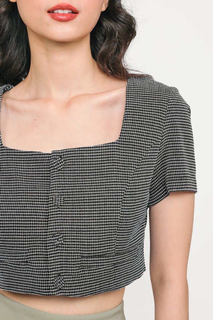 TTR tweed top, Women's Fashion, Tops, Other Tops on Carousell