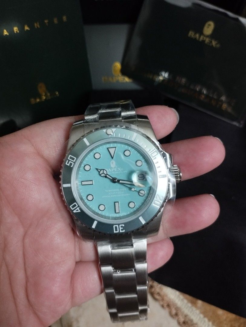 Type 1 Bapex (Pre-Order) (Category: Luxury Watches) located in Makati City. Submitted by kennn24 (Listing ID 1225304697, Image 1). Description: Pre-Order! Type 1 Bapex Color: Tiffany Blue *Available actual photos for reference. DM me* DP of 50% is required. No refund once buyer cancels. ETA: 2-3 Weeks..