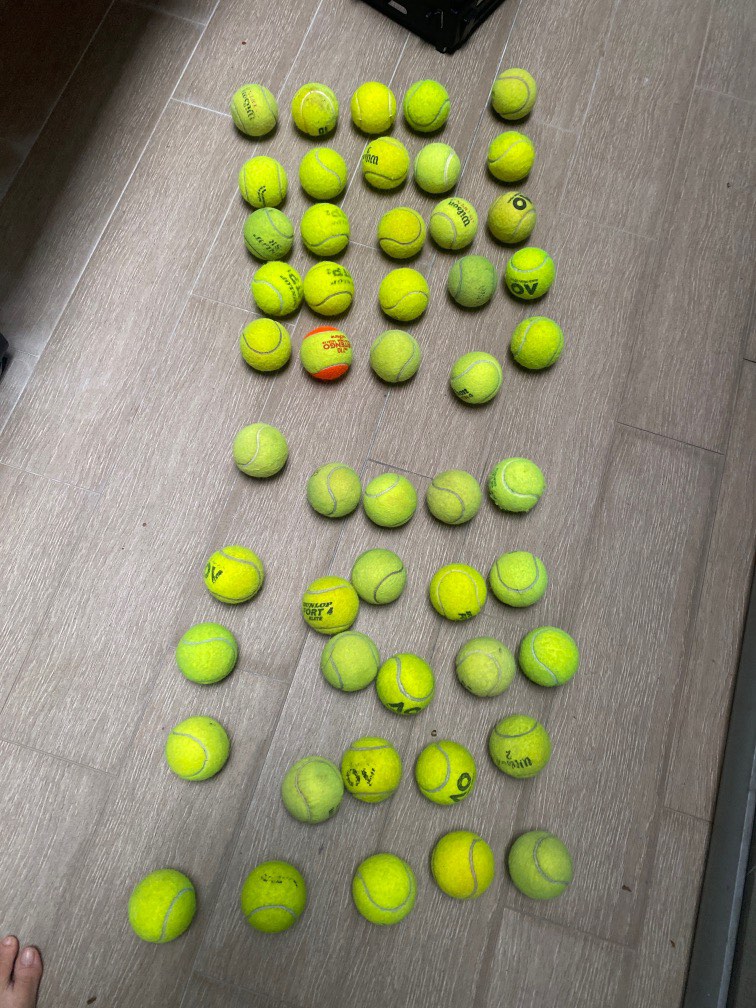 Used tennis balls, Sports Equipment, Sports & Games, Racket & Ball