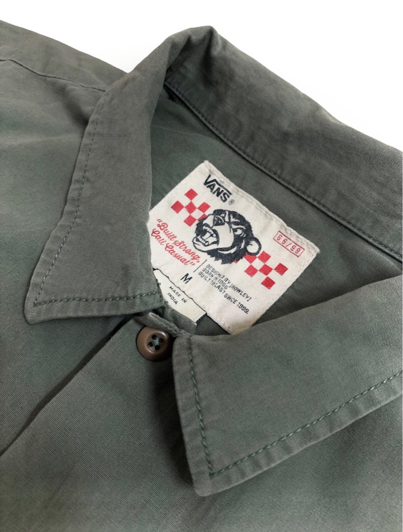Vans army green jacket deals