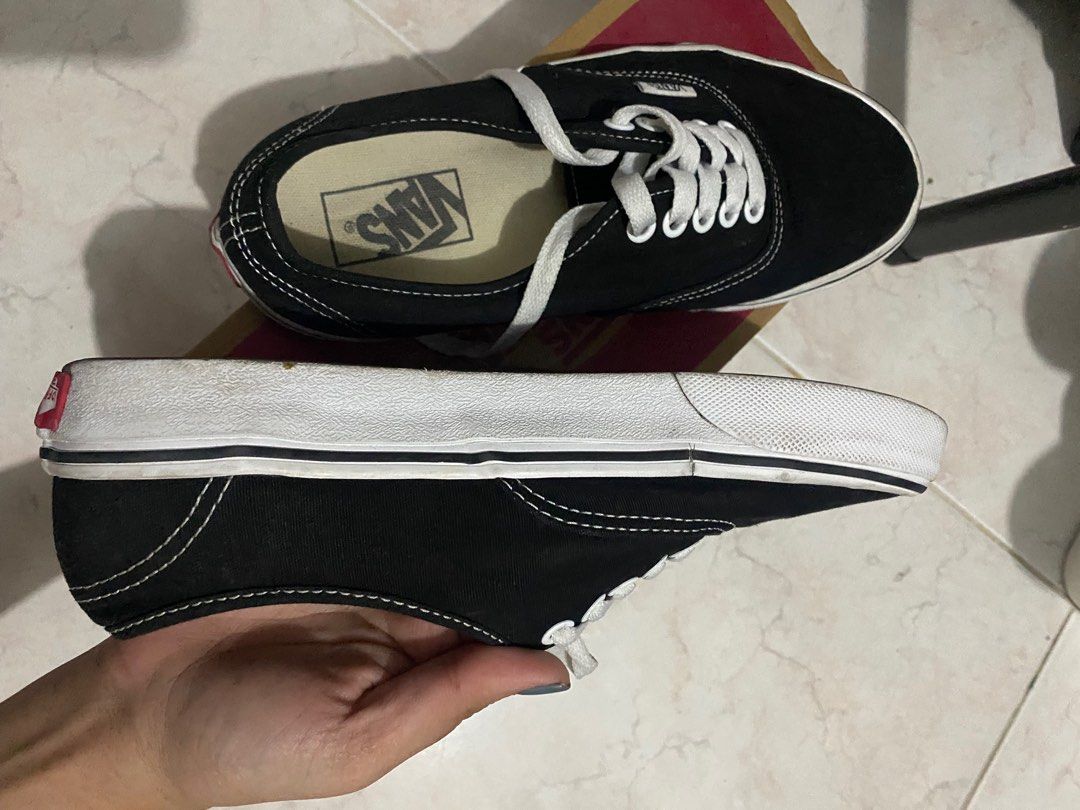 VANS Classic Low Cut Authentic Canvas Shoes Black US 7 Women s