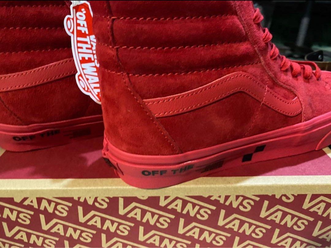 All red hi top vans hotsell