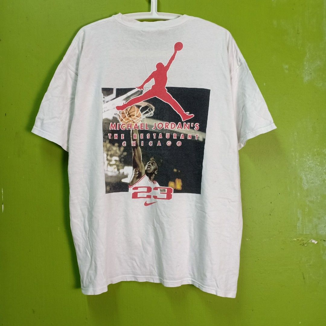 Vintage Nike Michael Jordan Restaurant Chicago Tee Shirt 1994 Medium Made in USA